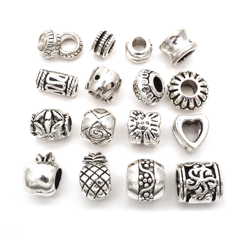 Jewelry Making In Bali - Perles d'espacement en alliage métallique argenté
