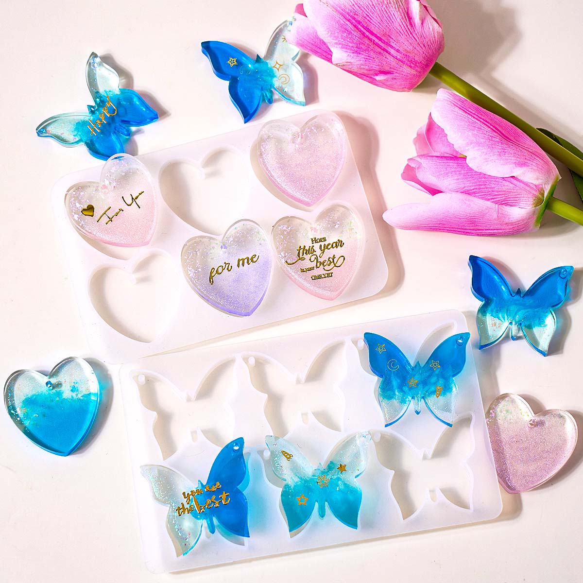 Jewelry Making Mold - Moule en silicone à six cavités