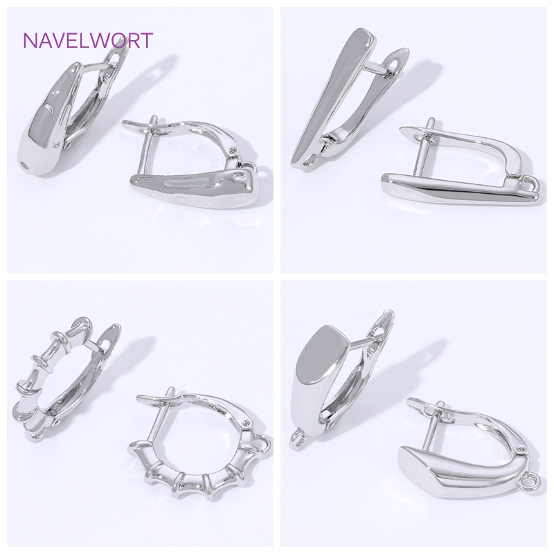 Jewelry Making Earring Supplies - Crochets d'oreille lisses plaqués or 18
