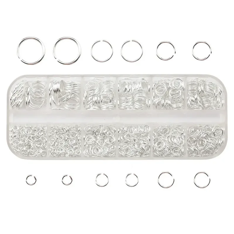 Jump Ring Assorted - 1050 pièces Anneaux de jonction ouverts
