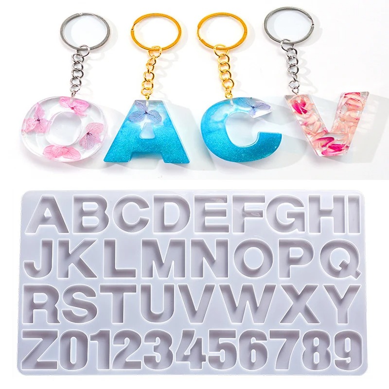 Jewelry Making Mold - Alphabet résine époxy Silicone moule bricolage