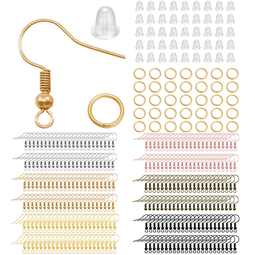 Jump Ring Assorted - Kit de crochets de boucles d'oreilles