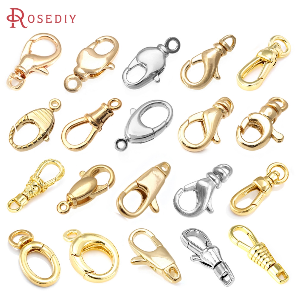 Jewelry Making Findings - Fermoirs à homard rotatifs en laiton