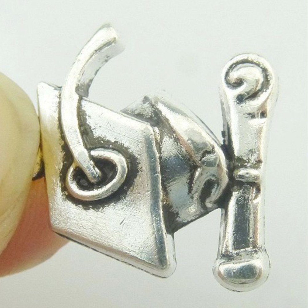 Jewelry Making Diploma - 40 pendentifs chapeau de diplômé 17x14mm