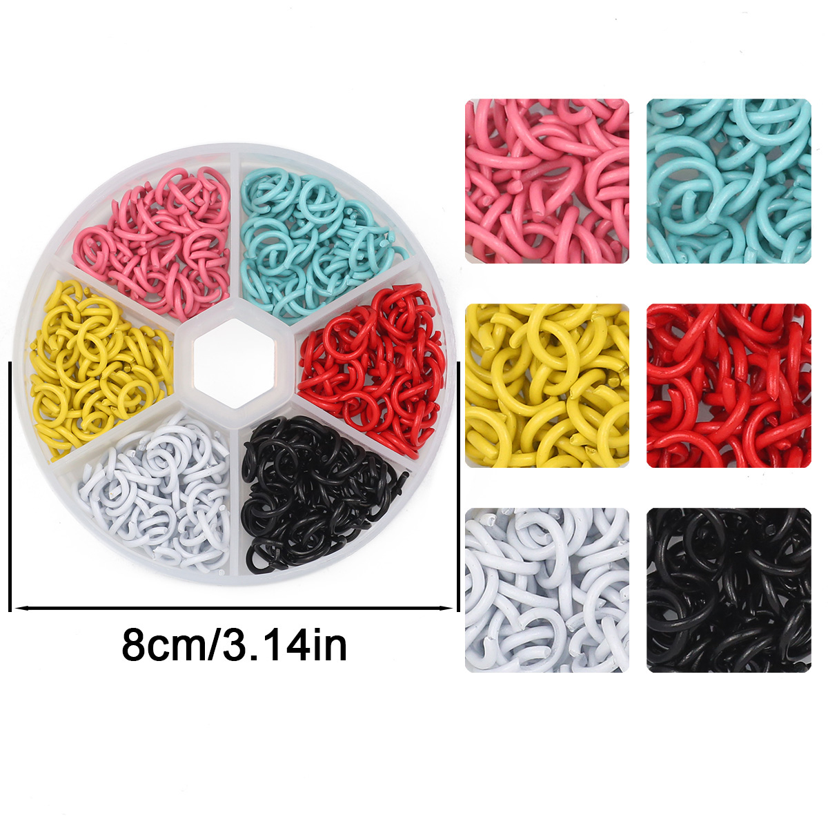 87g Anneaux ouverts en alliage - Jump Ring Assorted avis et prix