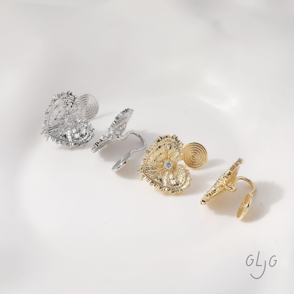 4 Pièces Breloques Cœur Clous  - Jewelry Making Earring Supplies avis et prix